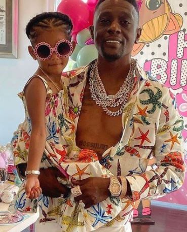 Badazz with his daughter